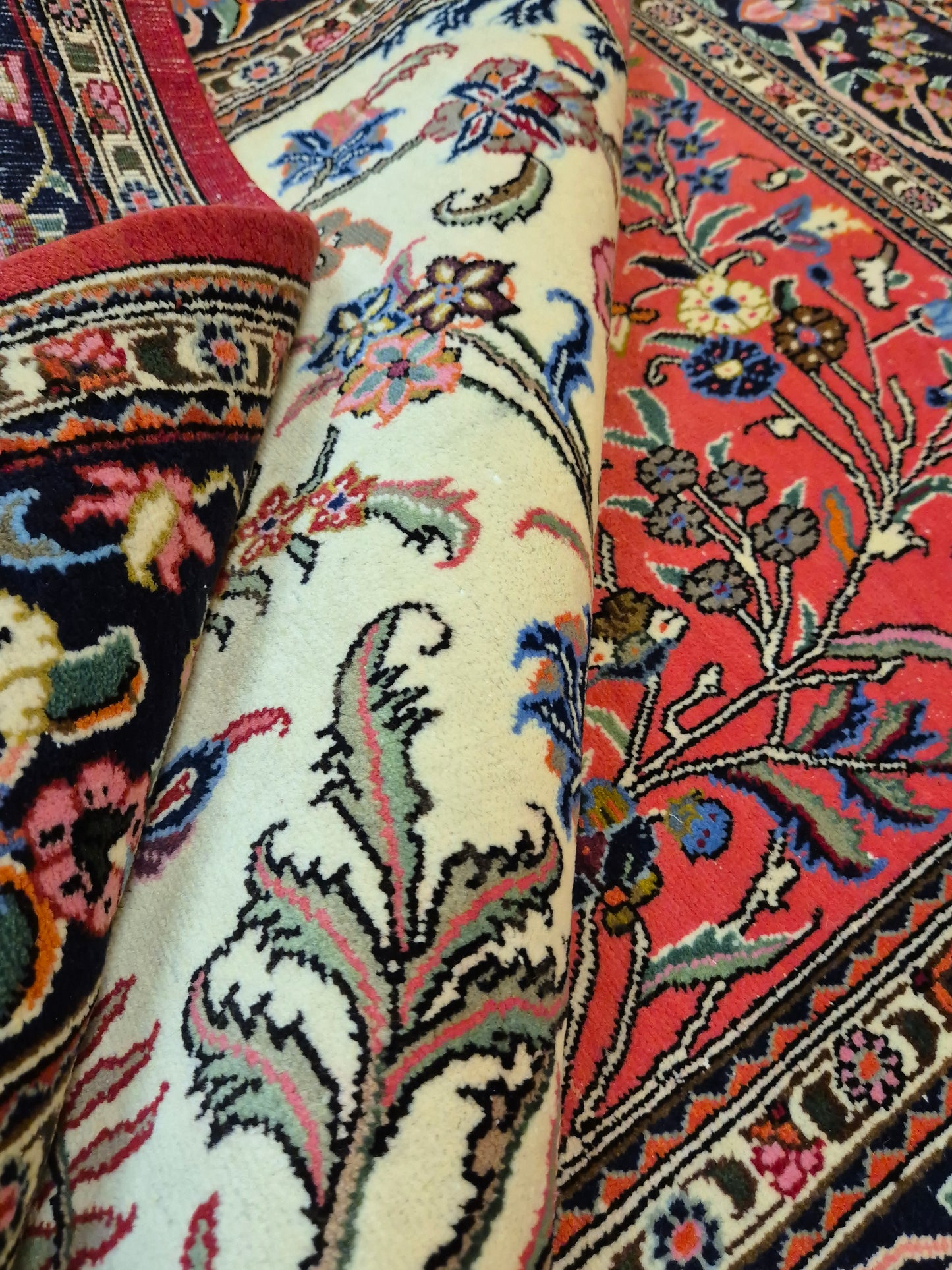 Ghom Teppich Korkwolle Baum des Lebens feine Knüpfung