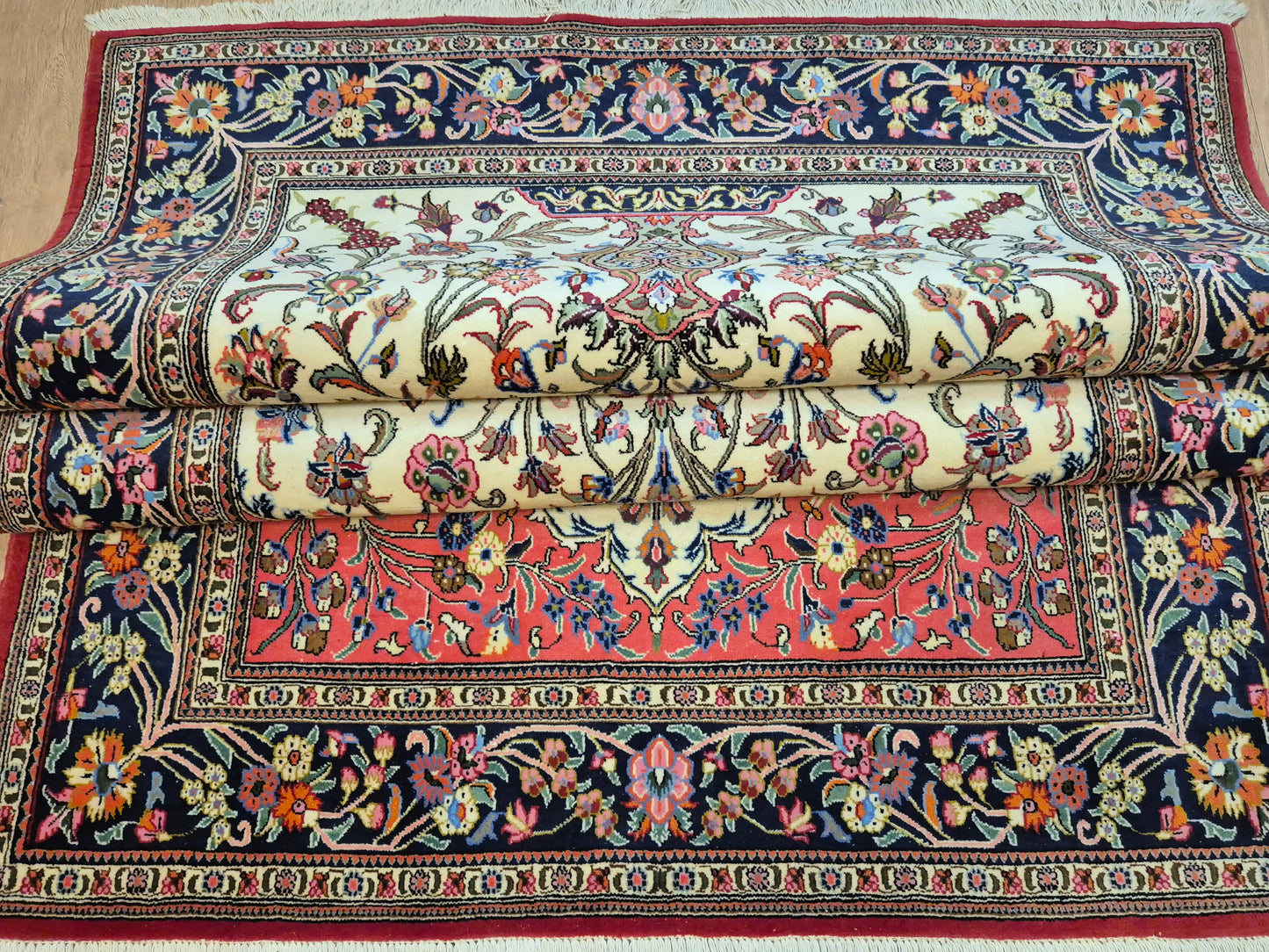 Ghom Teppich Korkwolle Baum des Lebens feine Knüpfung