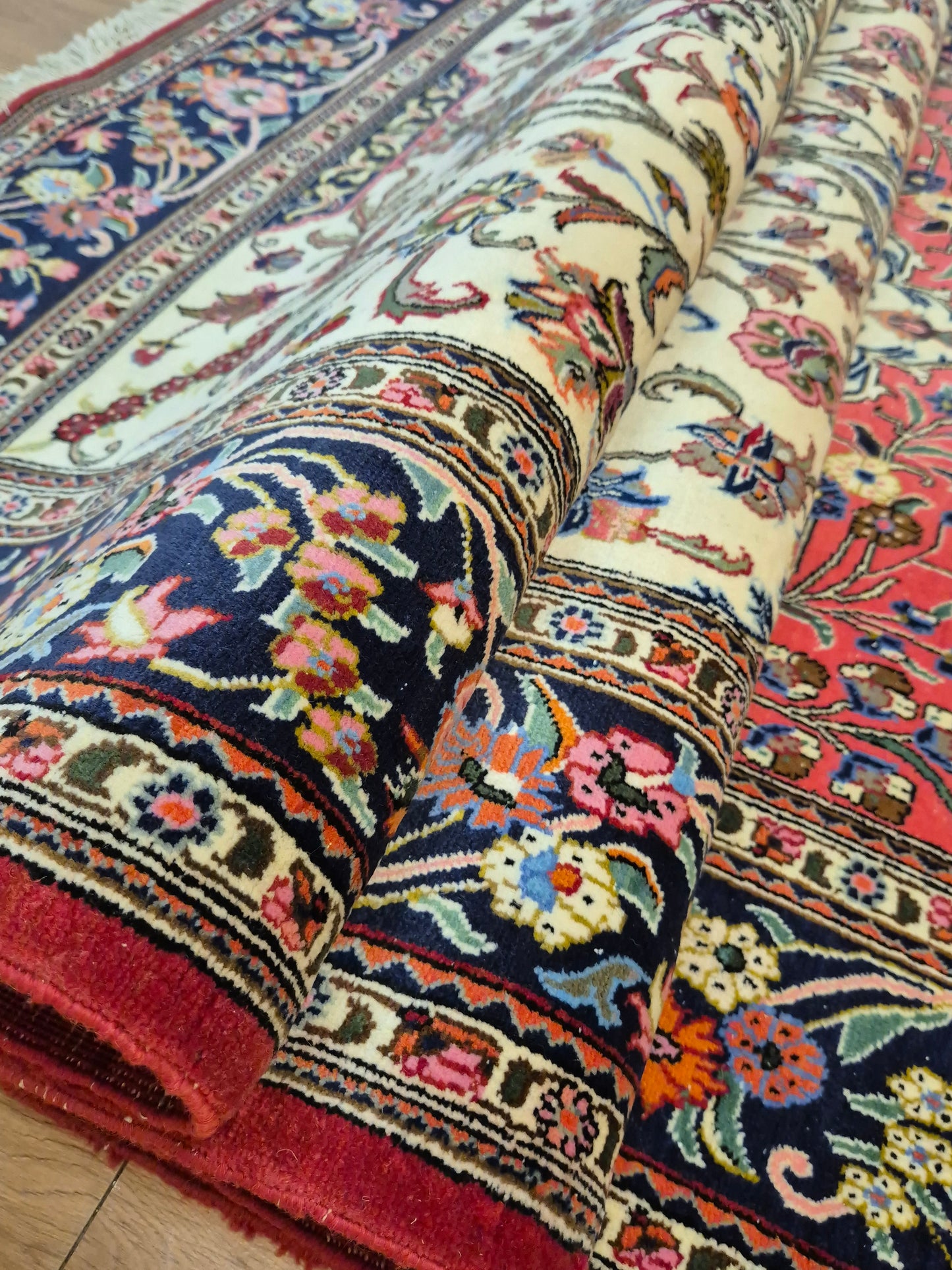 Ghom Teppich Korkwolle Baum des Lebens feine Knüpfung