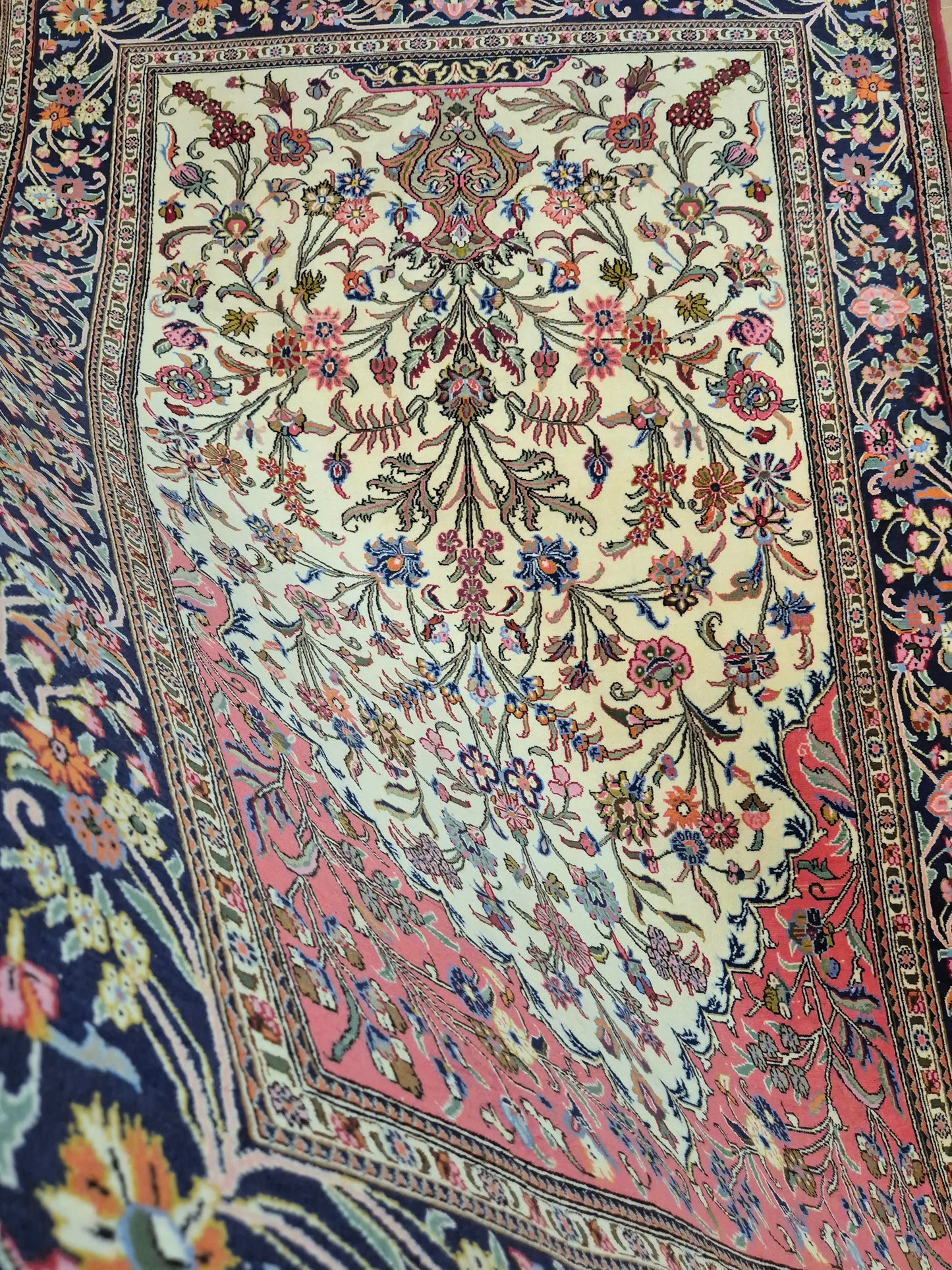 Ghom Teppich Korkwolle Baum des Lebens feine Knüpfung