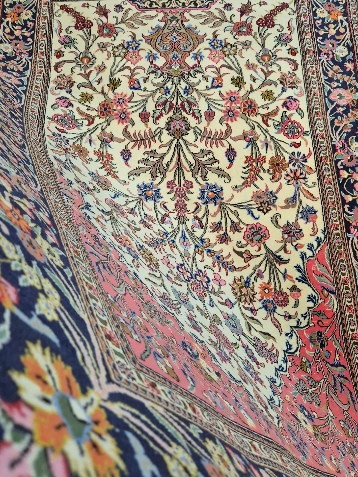 Ghom Teppich Korkwolle Baum des Lebens feine Knüpfung