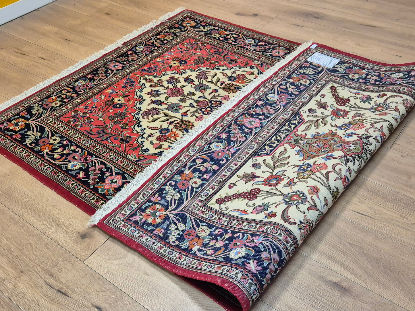 Ghom Teppich Korkwolle Baum des Lebens feine Knüpfung