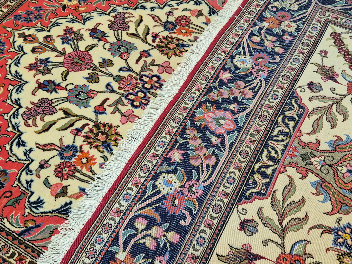 Ghom Teppich Korkwolle Baum des Lebens feine Knüpfung