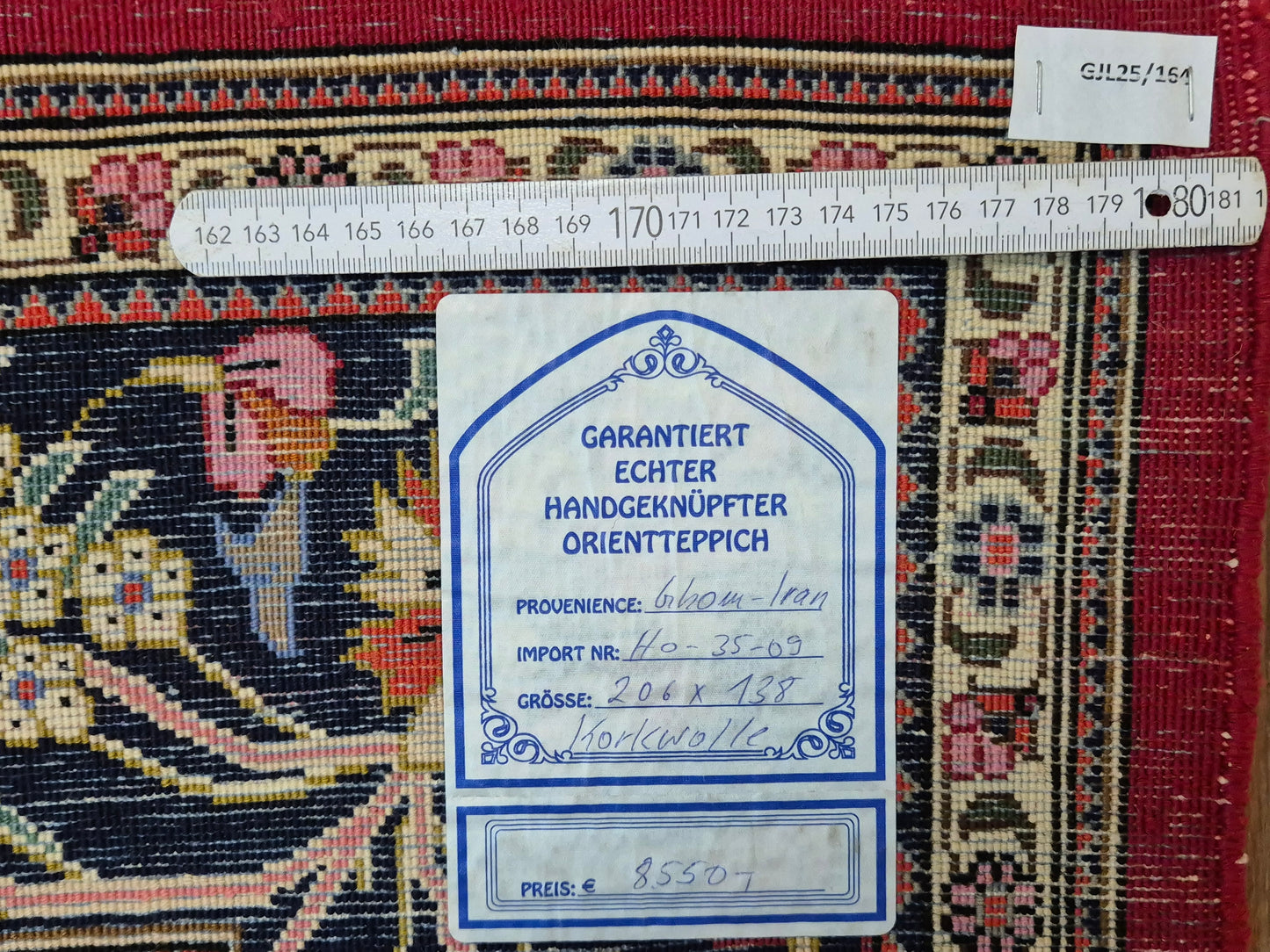 Ghom Teppich Korkwolle Baum des Lebens feine Knüpfung