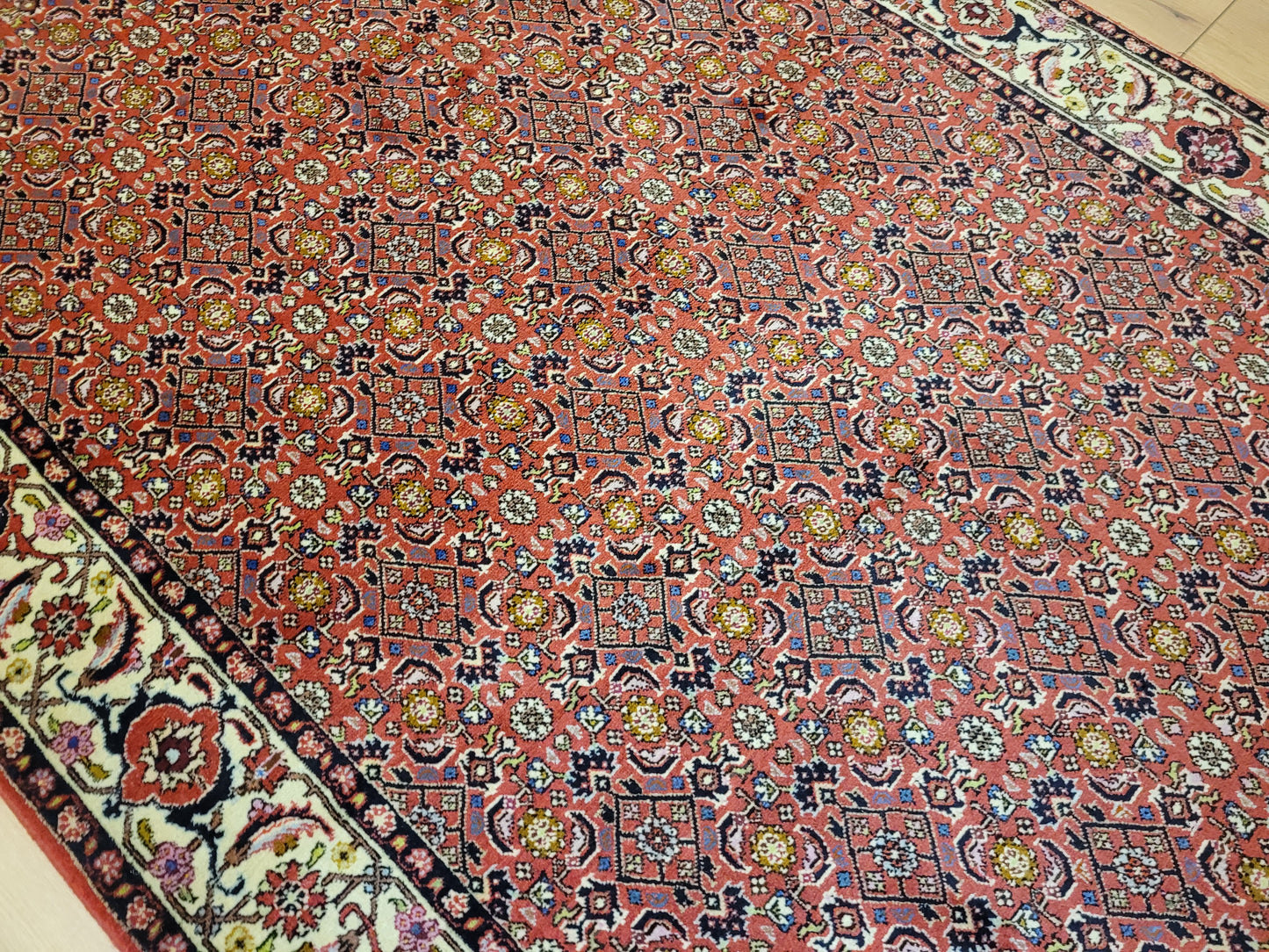 Bidjar Teppich Korkwolle robuste Handknüpfung