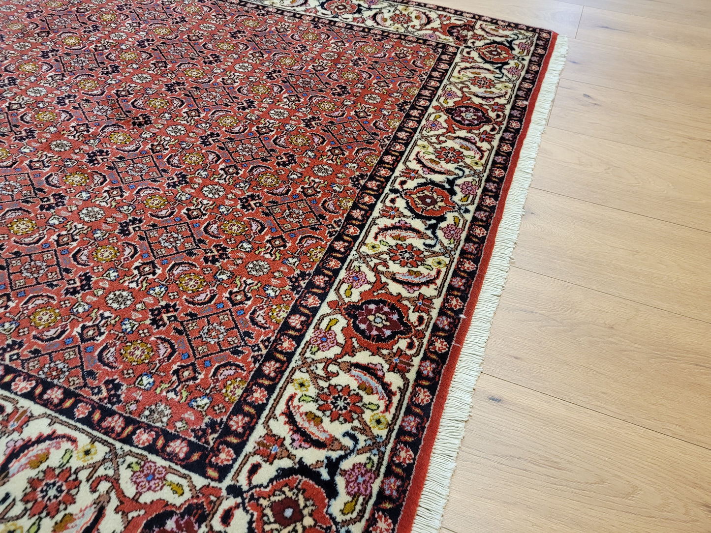 Bidjar Teppich Korkwolle robuste Handknüpfung