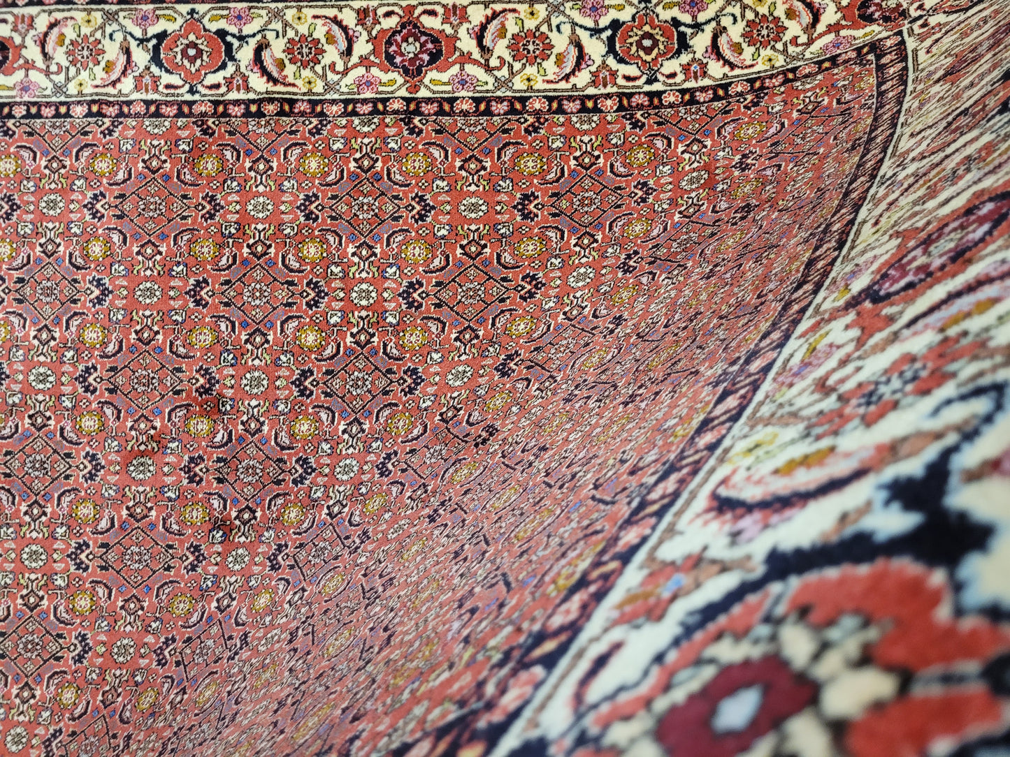 Bidjar Teppich Korkwolle robuste Handknüpfung