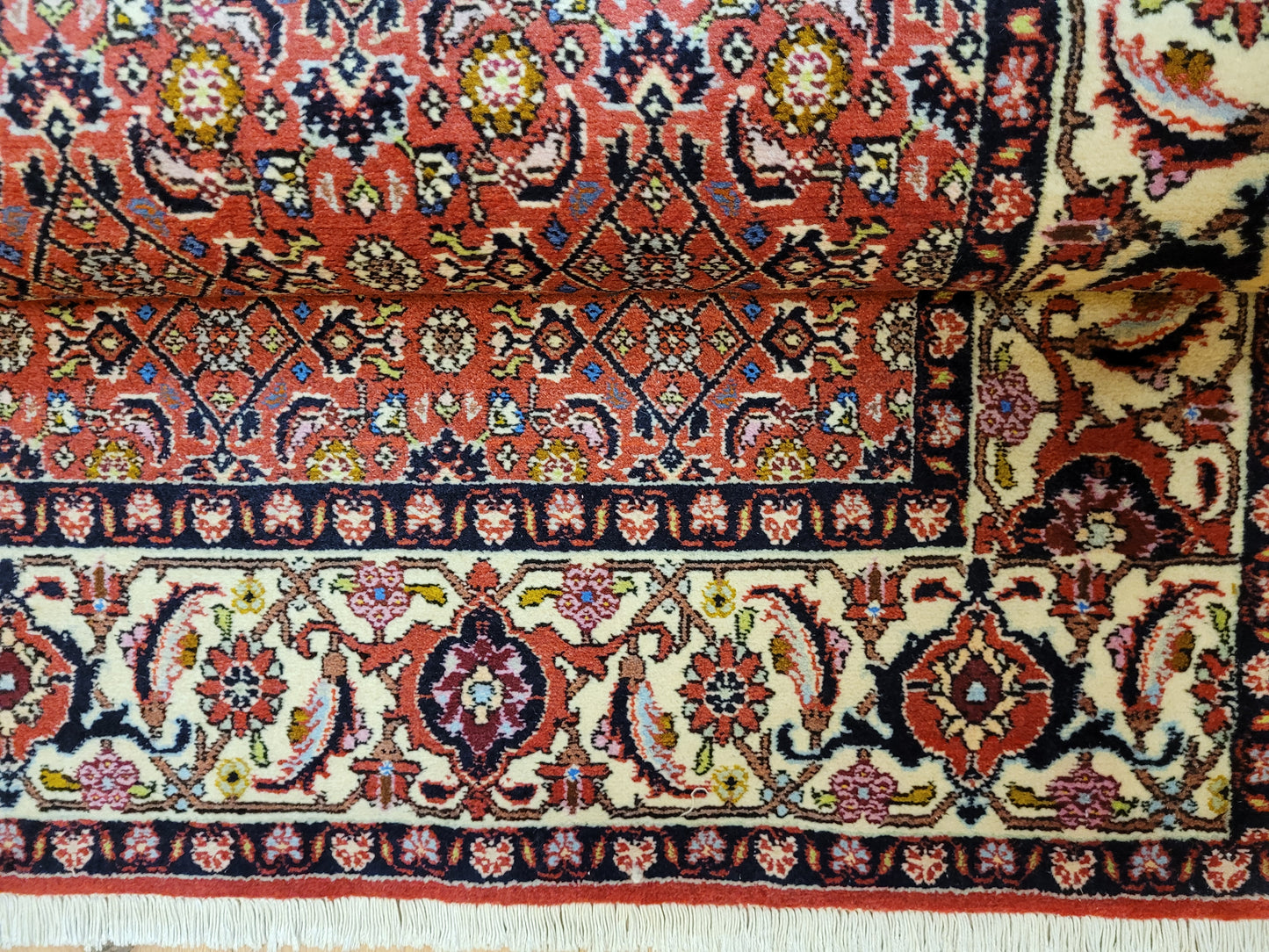 Bidjar Teppich Korkwolle robuste Handknüpfung