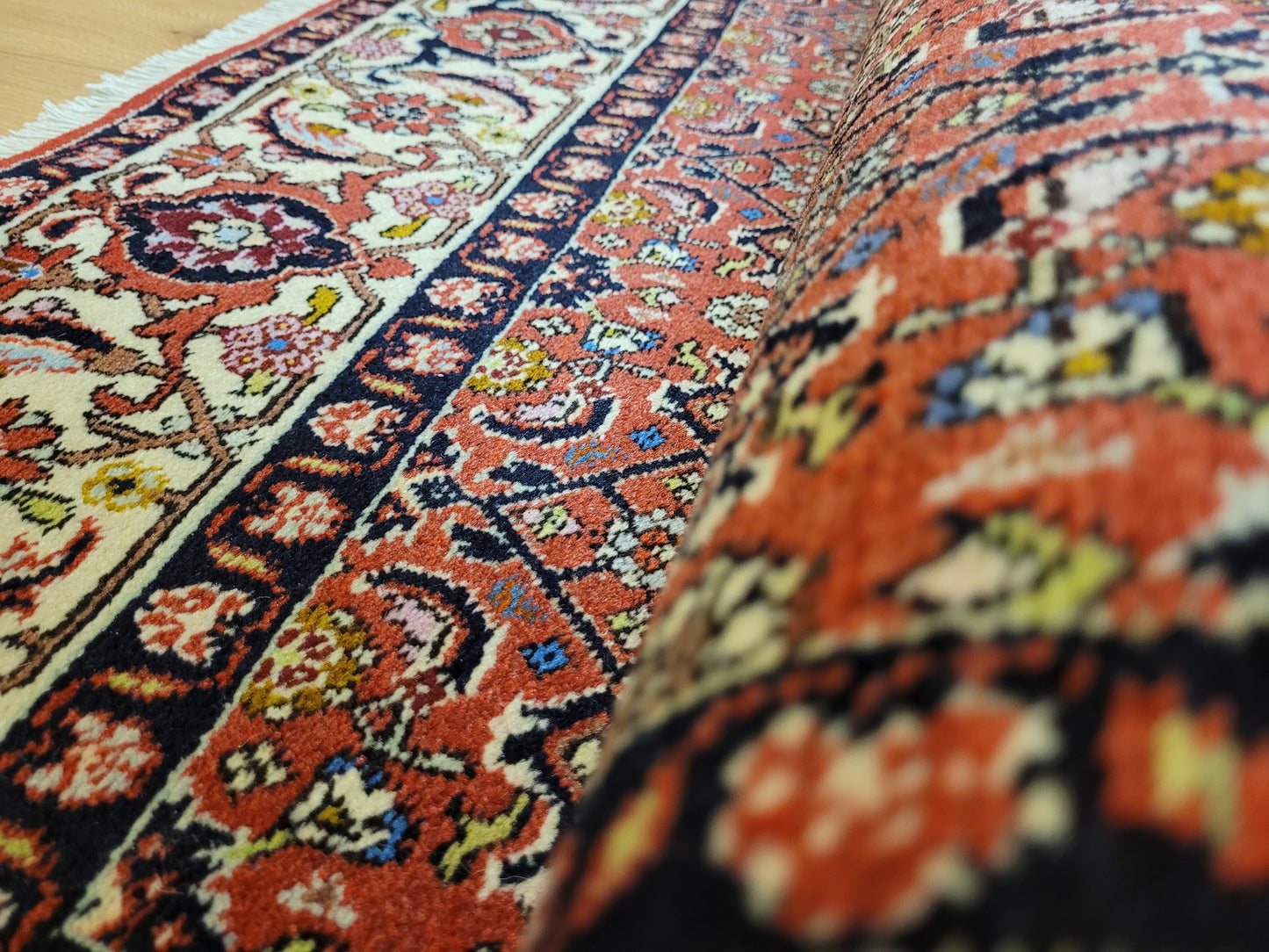 Bidjar Teppich Korkwolle robuste Handknüpfung