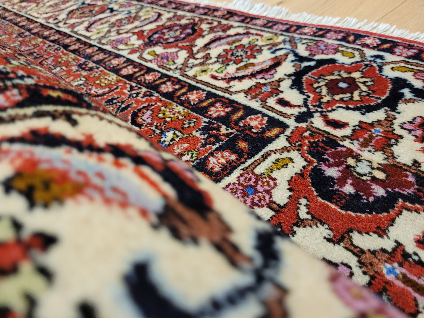 Bidjar Teppich Korkwolle robuste Handknüpfung