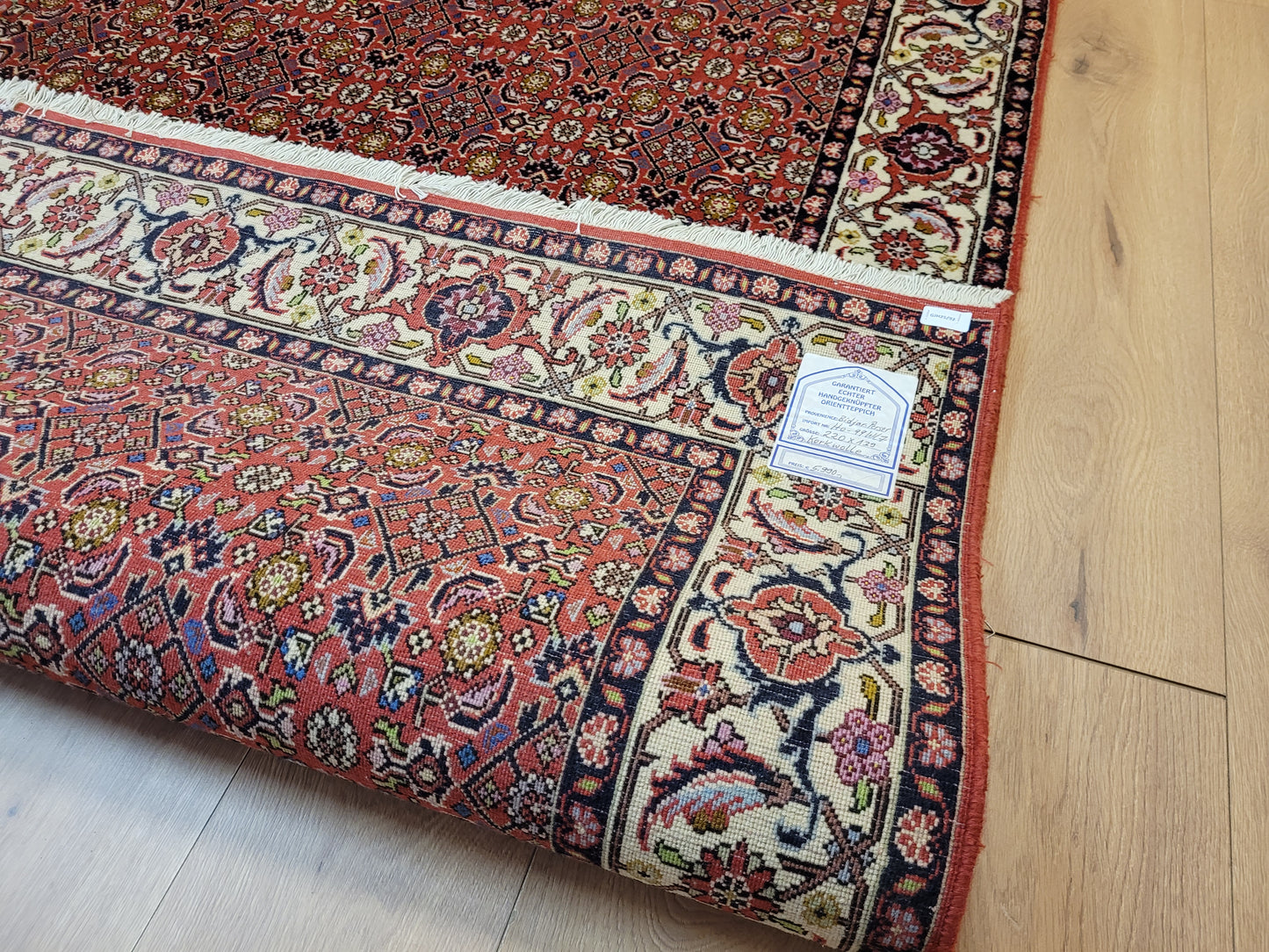 Bidjar Teppich Korkwolle robuste Handknüpfung