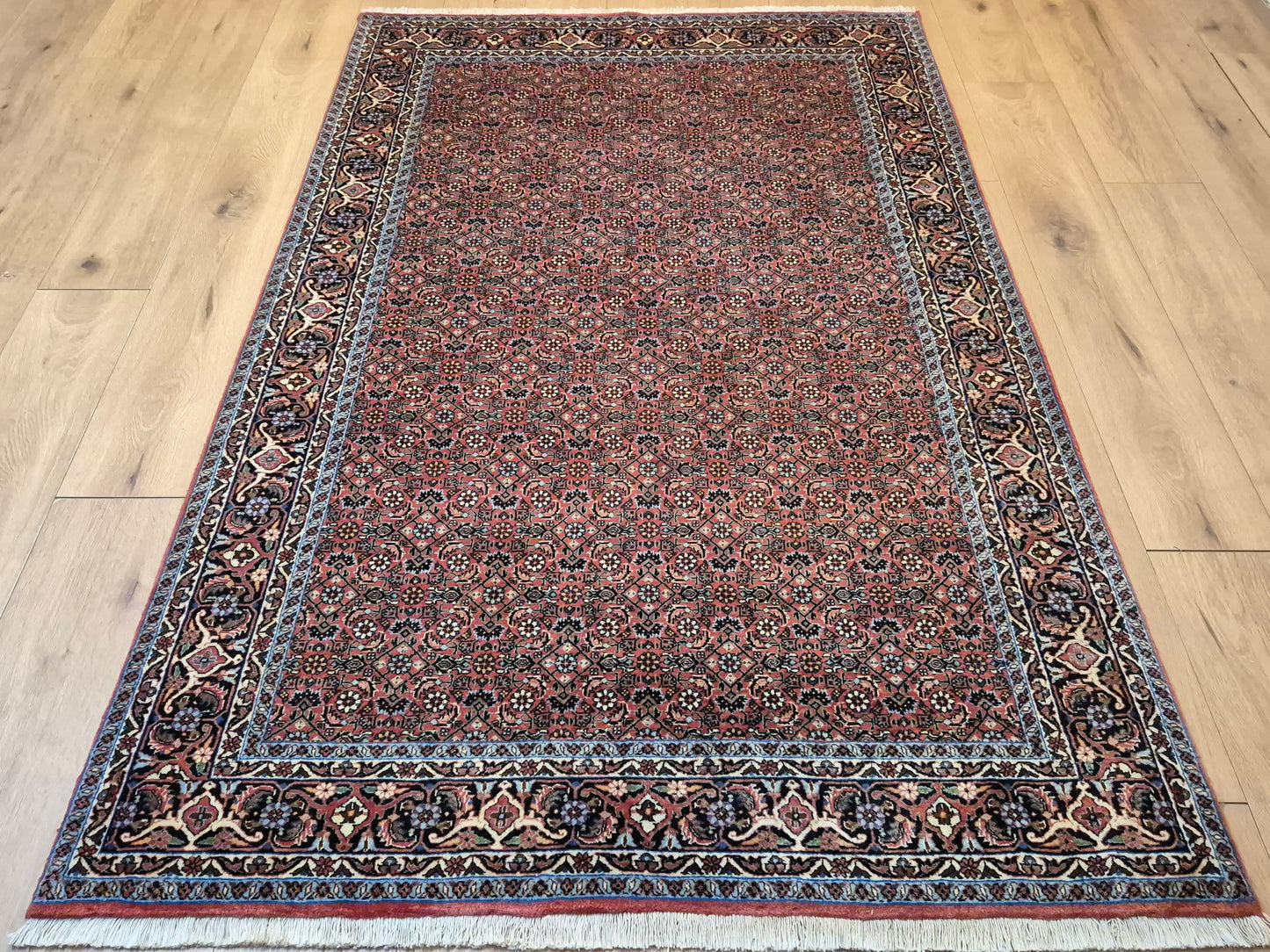 Bidjar Teppich Korkwolle Allover-Muster feine Knüpfung