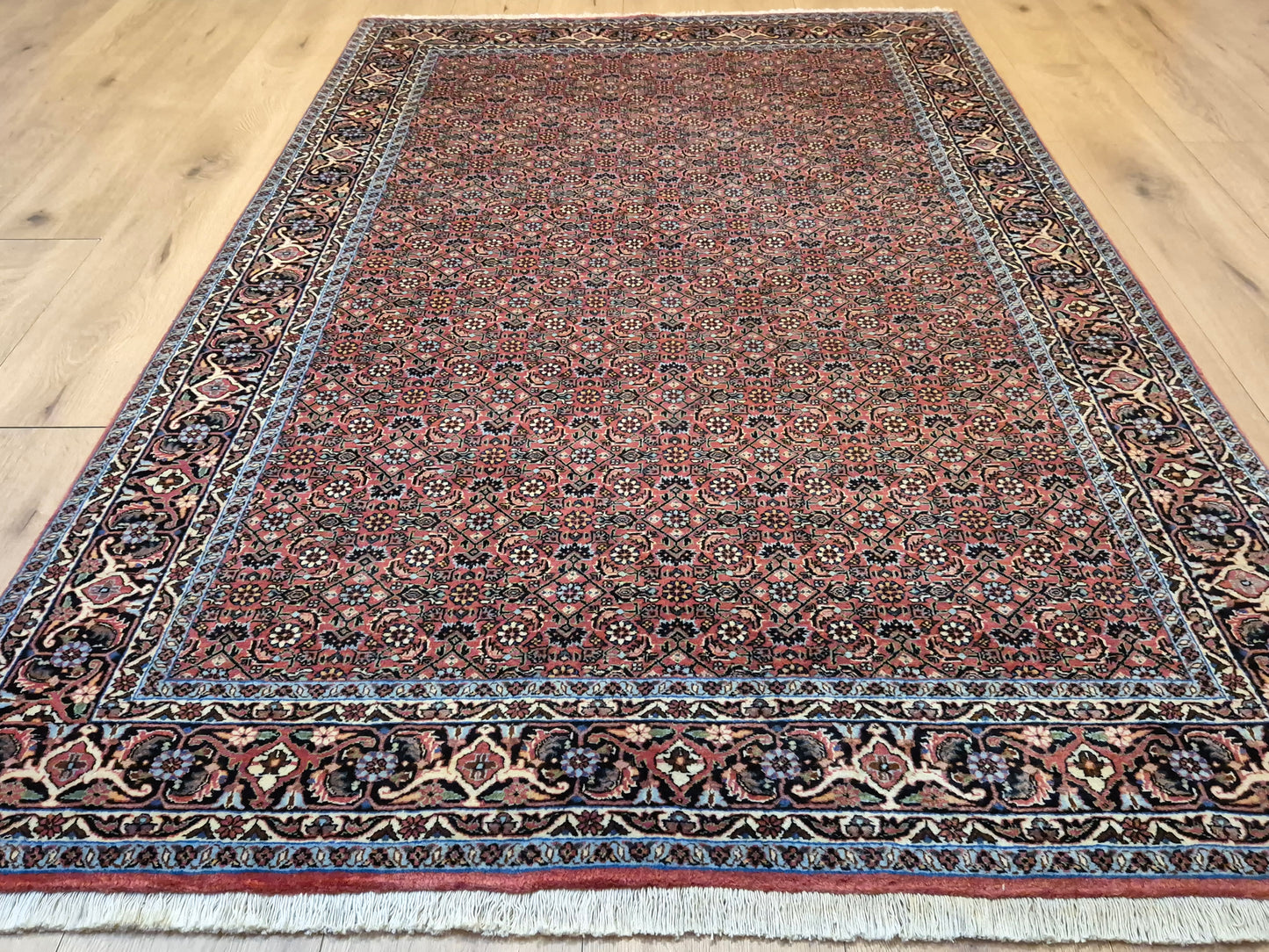 Bidjar Teppich Korkwolle Allover-Muster feine Knüpfung