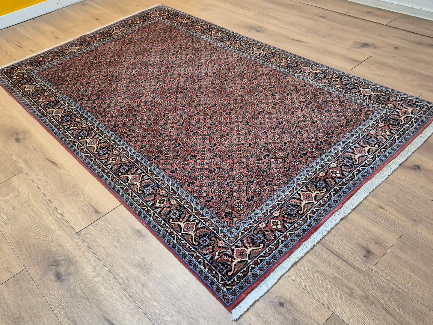 Bidjar Teppich Korkwolle Allover-Muster feine Knüpfung