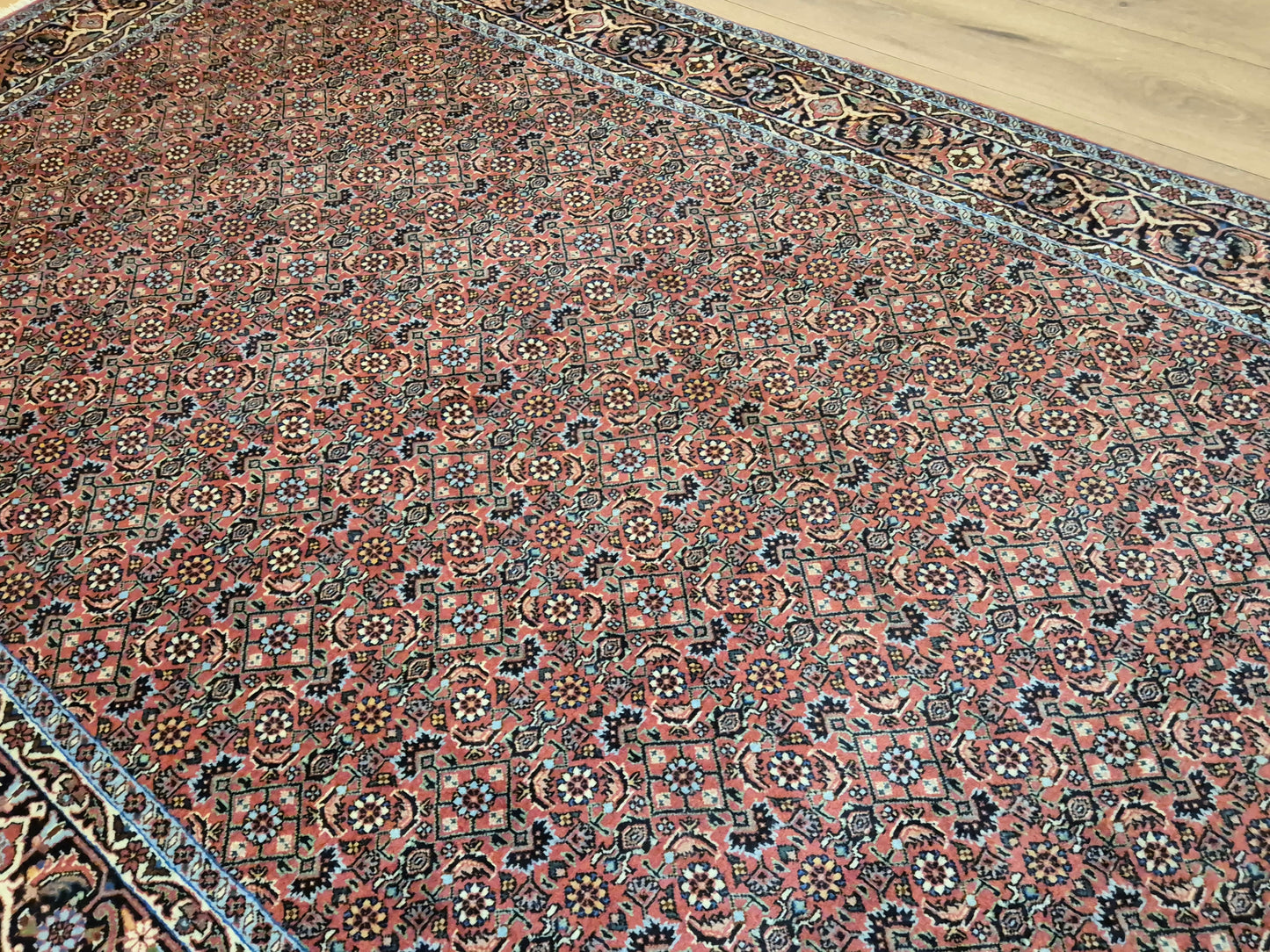 Bidjar Teppich Korkwolle Allover-Muster feine Knüpfung