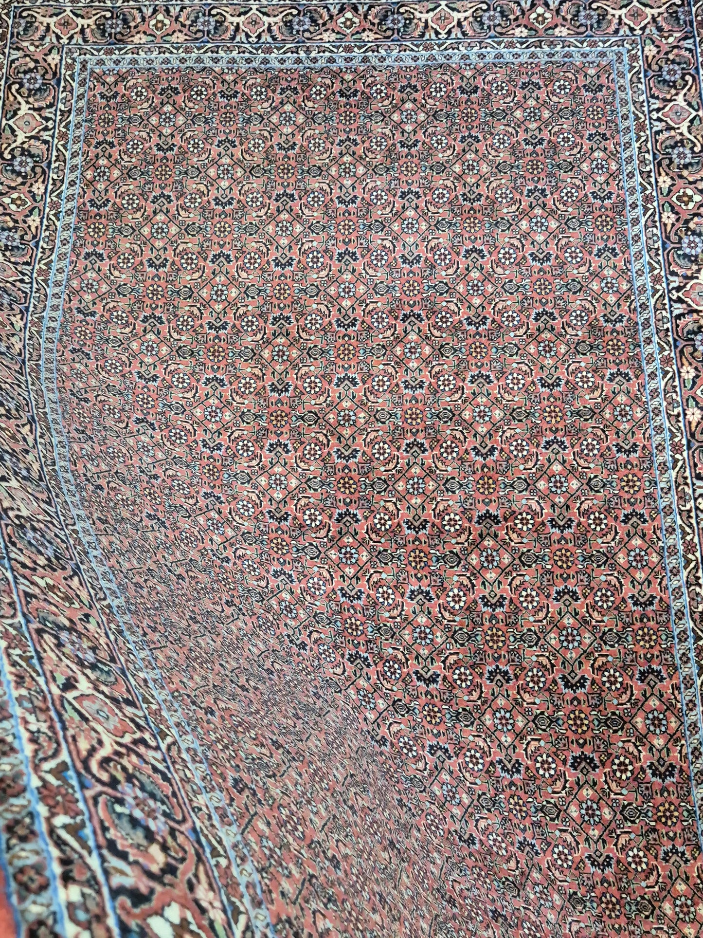 Bidjar Teppich Korkwolle Allover-Muster feine Knüpfung