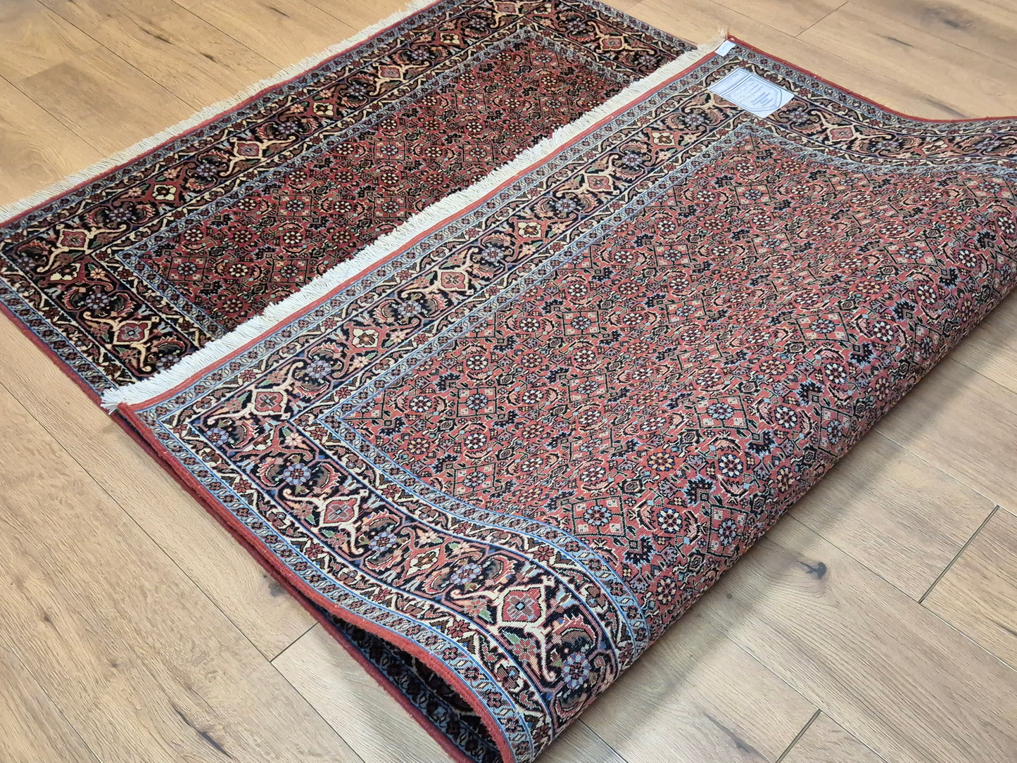 Bidjar Teppich Korkwolle Allover-Muster feine Knüpfung