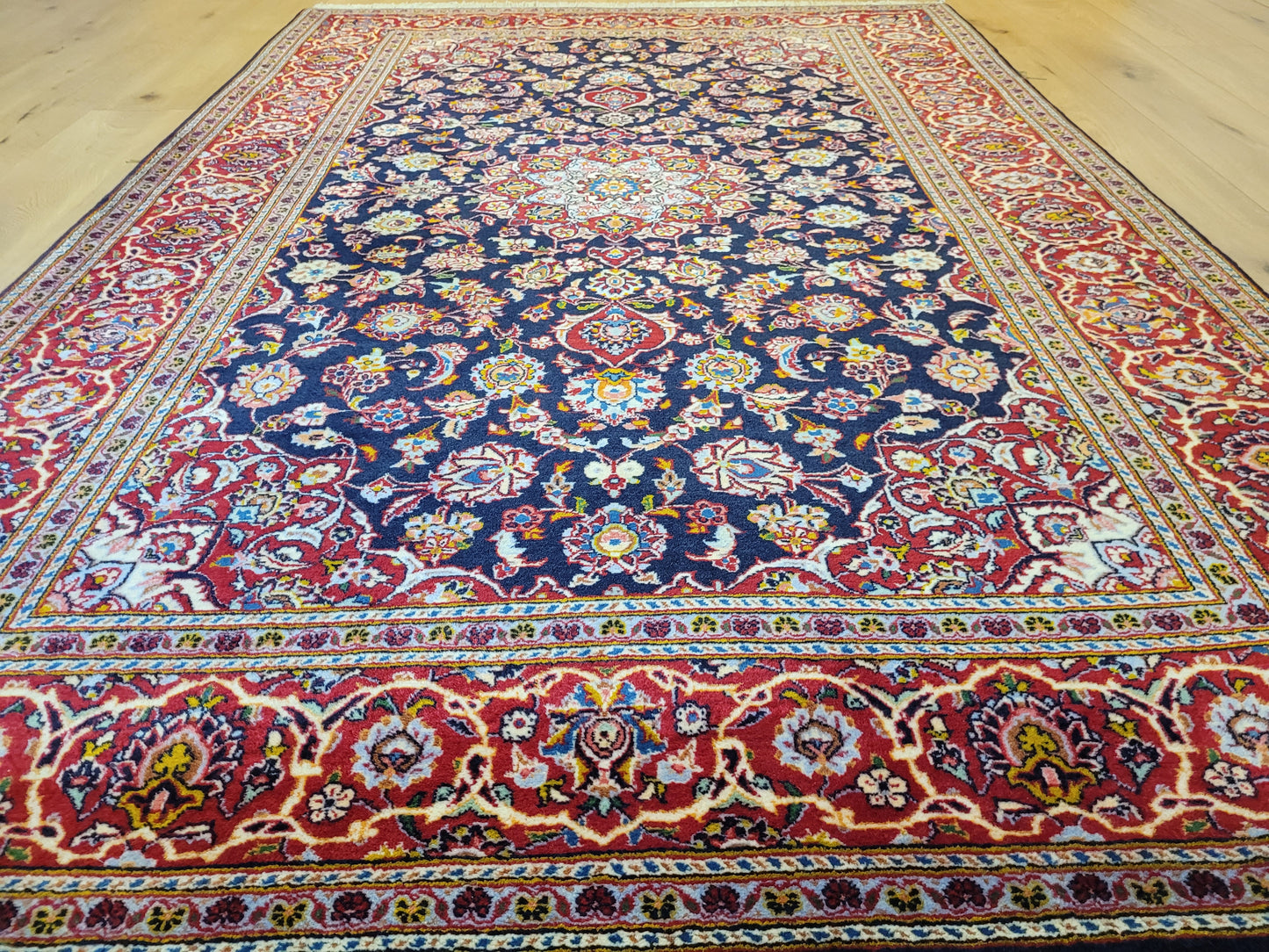 Keschan Teppich Korkwolle feine Handknüpfung