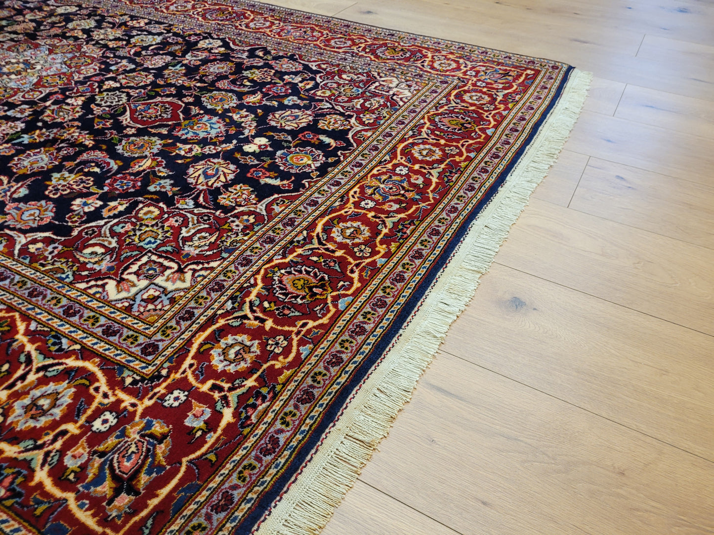 Keschan Teppich Korkwolle feine Handknüpfung