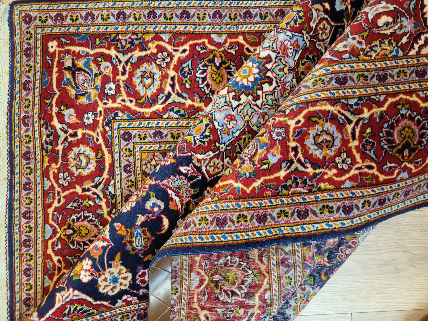 Keschan Teppich Korkwolle feine Handknüpfung