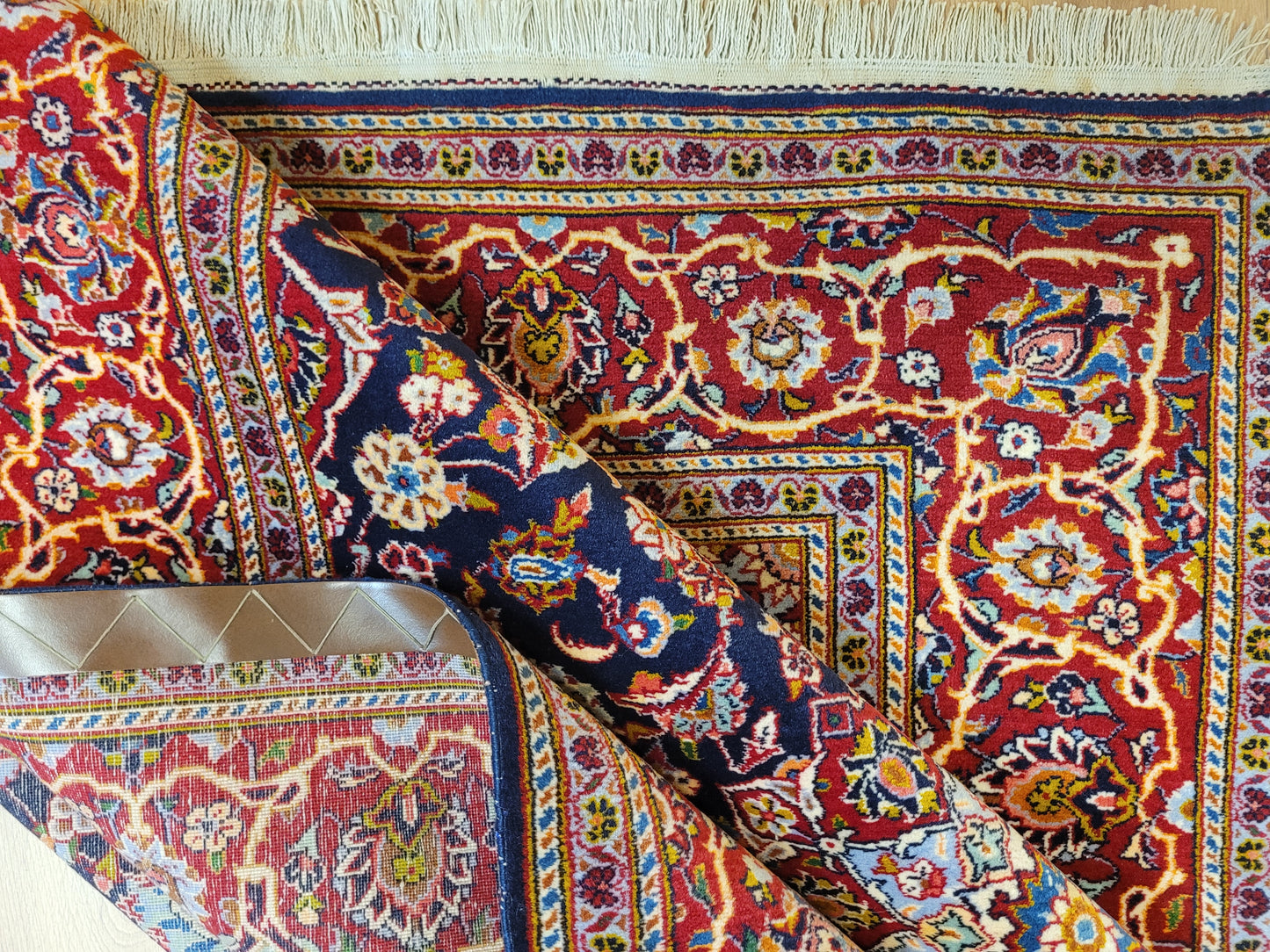 Keschan Teppich Korkwolle feine Handknüpfung