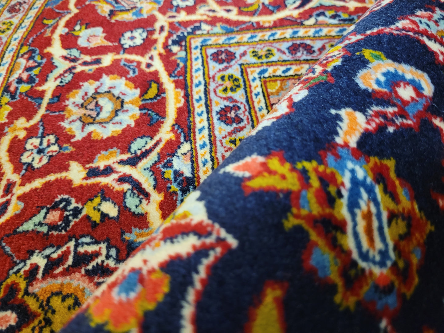 Keschan Teppich Korkwolle feine Handknüpfung