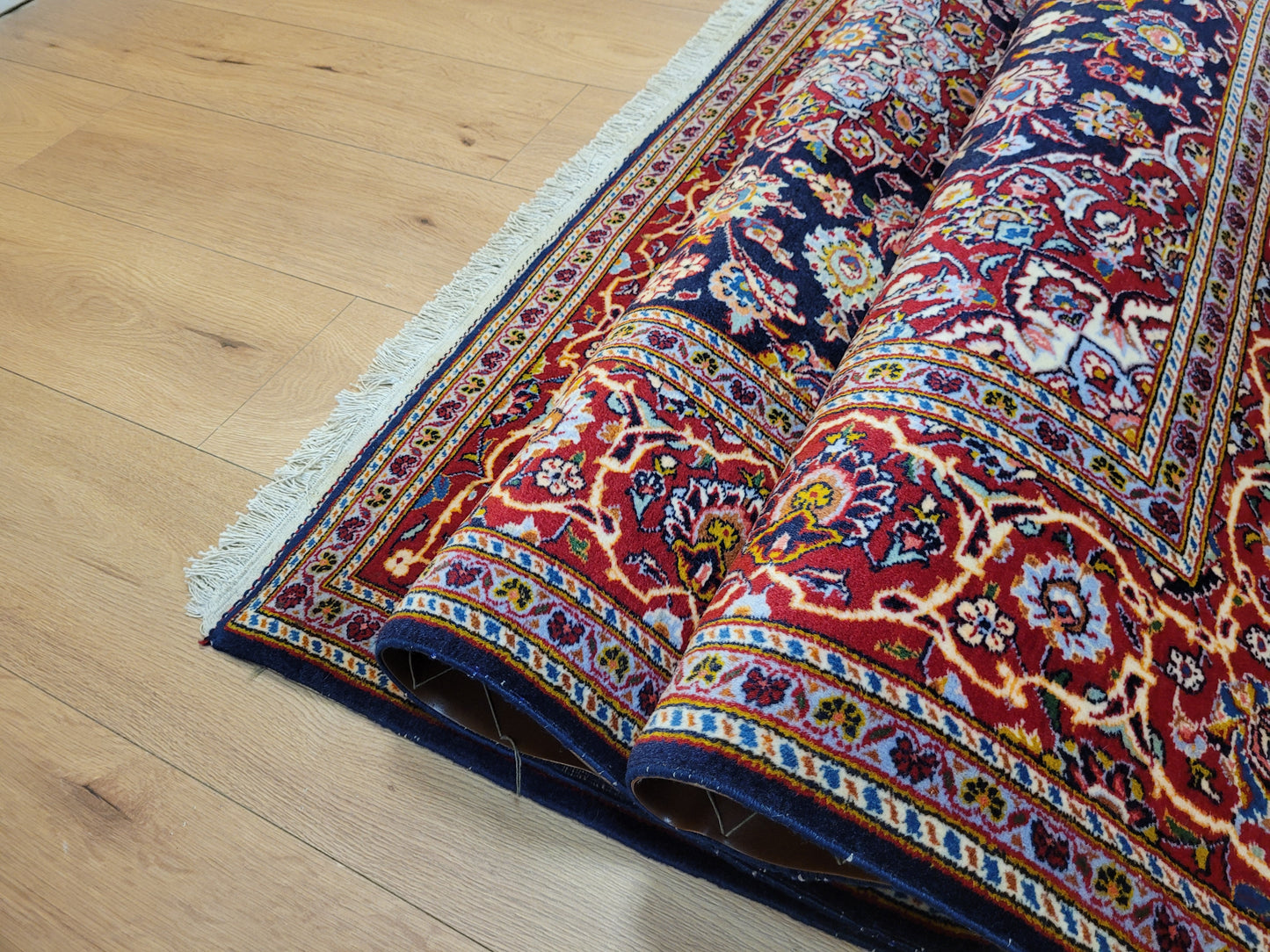 Keschan Teppich Korkwolle feine Handknüpfung