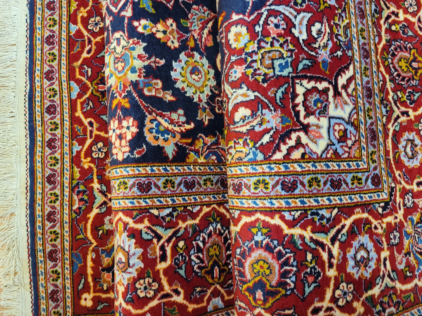 Keschan Teppich Korkwolle feine Handknüpfung