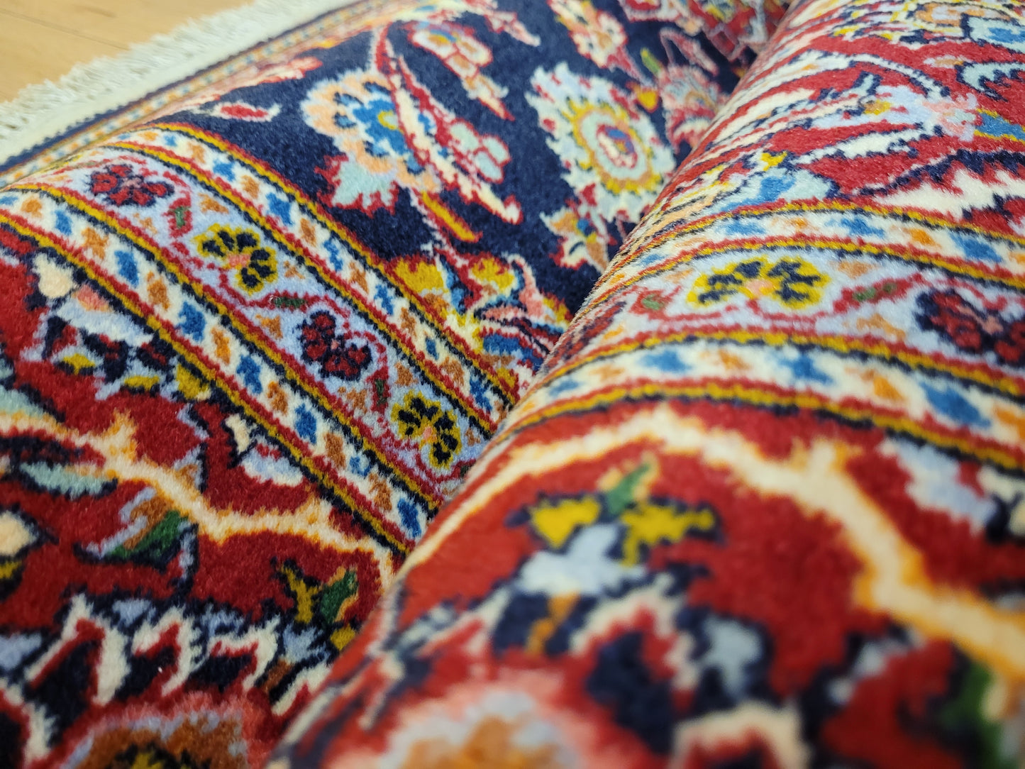 Keschan Teppich Korkwolle feine Handknüpfung