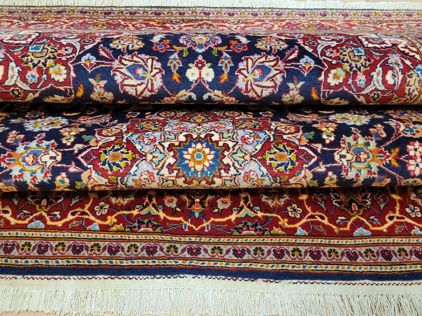 Keschan Teppich Korkwolle feine Handknüpfung