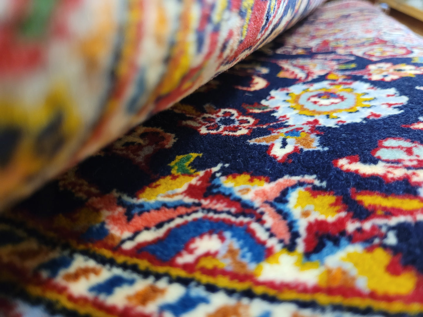 Keschan Teppich Korkwolle feine Handknüpfung