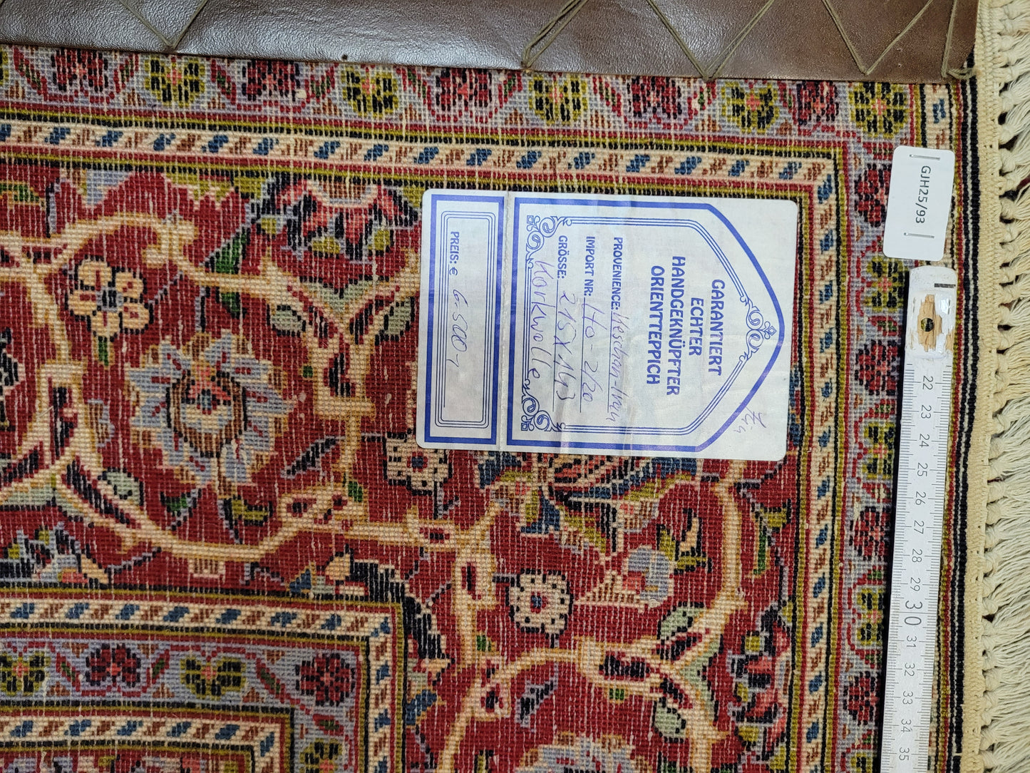 Keschan Teppich Korkwolle feine Handknüpfung