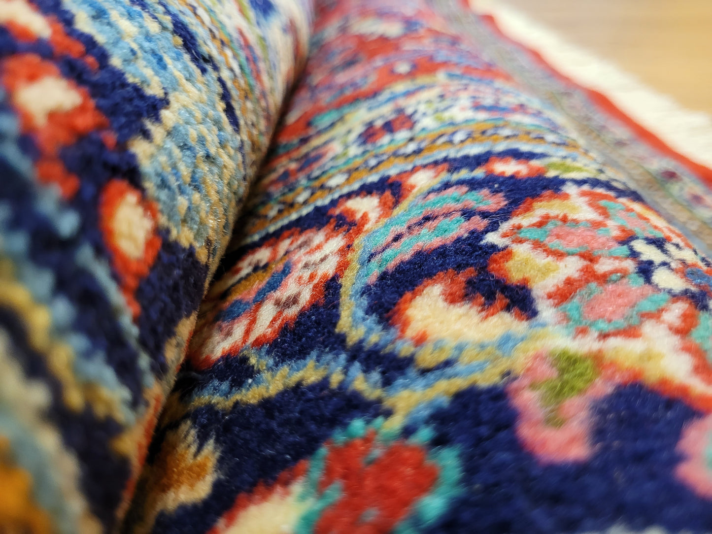 Sarough Teppich Wolle Baumwolle floral Medaillon klassisch