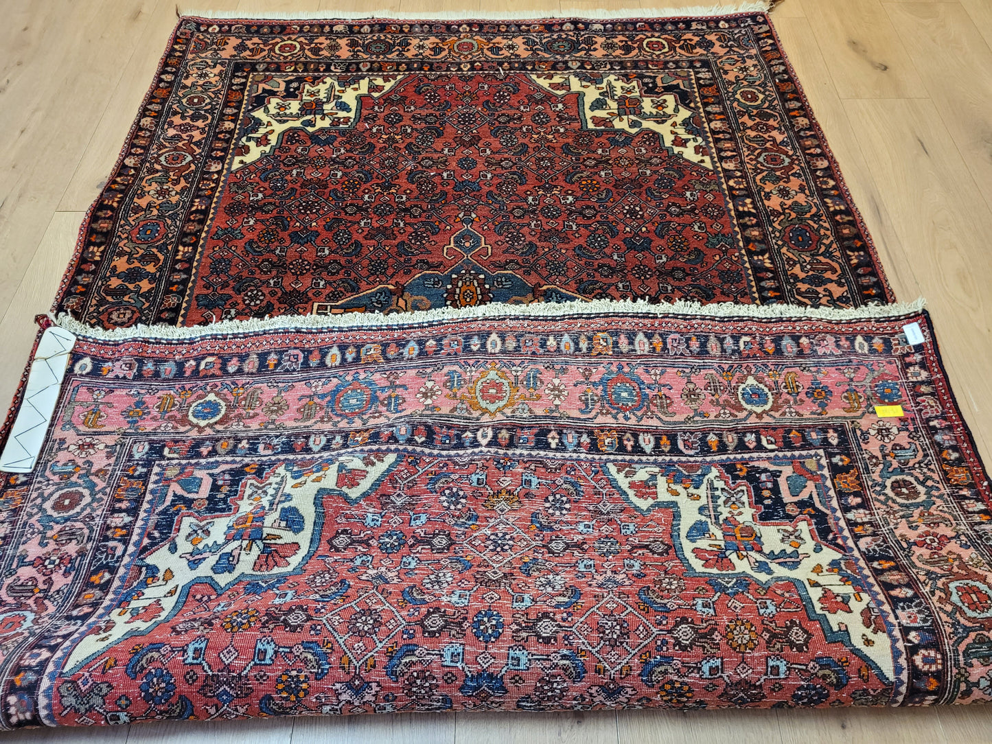 Bidjar Teppich Korkwolle Medaillon florales Muster fein geknüpft