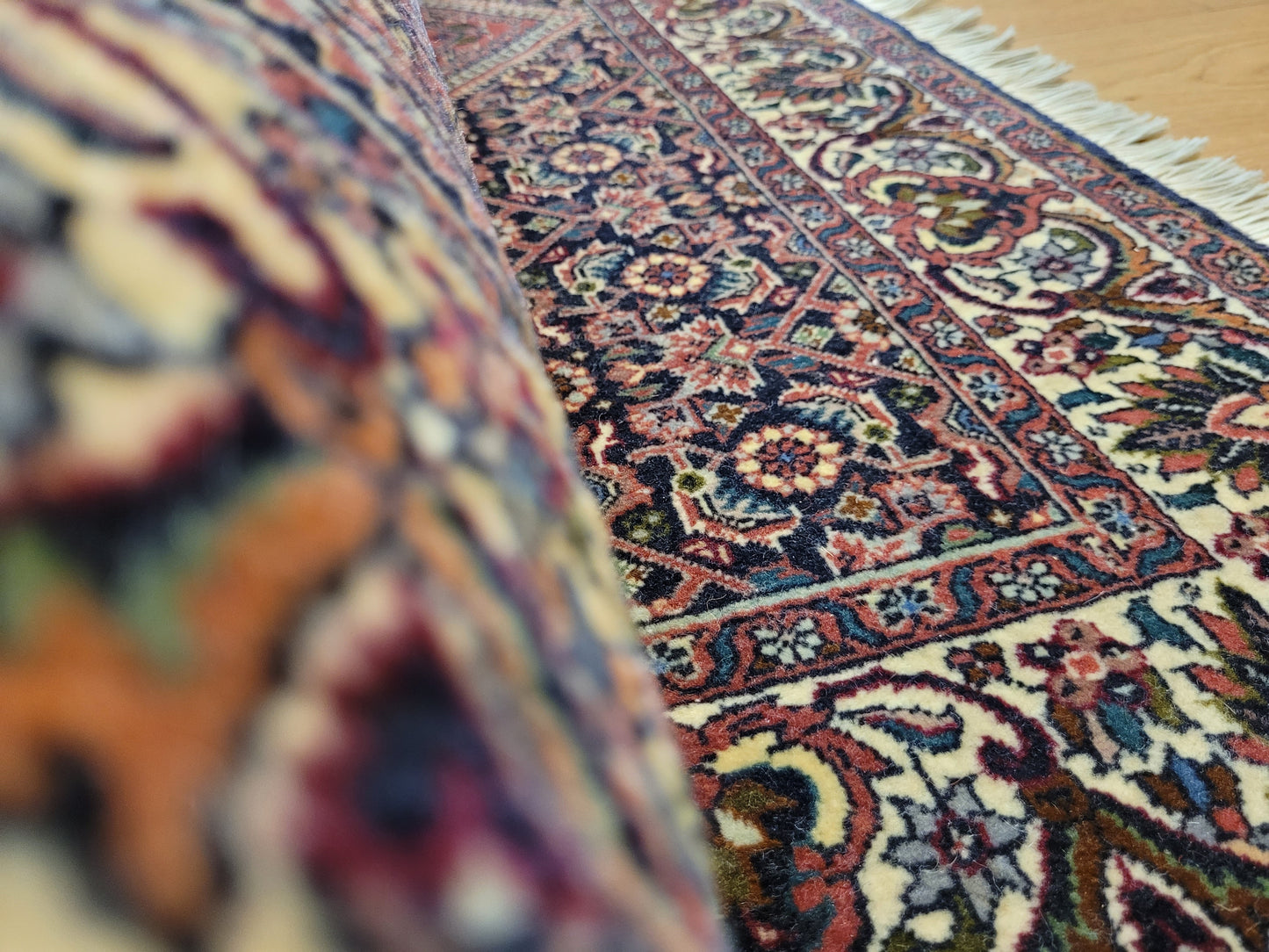 Bidjar Teppich Wolle Hexagon Medaillon dicht geknüpft