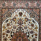 Täbriz Teppich Korkwolle Seide floral Medaillon fein geknüpft