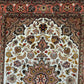 Täbriz Teppich Korkwolle Seide floral Medaillon fein geknüpft