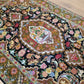 Täbriz Teppich Korkwolle mit Seide Medaillon florales Muster