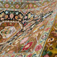 Täbriz Teppich Korkwolle mit Seide Medaillon florales Muster