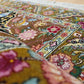 Täbriz Teppich Korkwolle mit Seide Medaillon florales Muster
