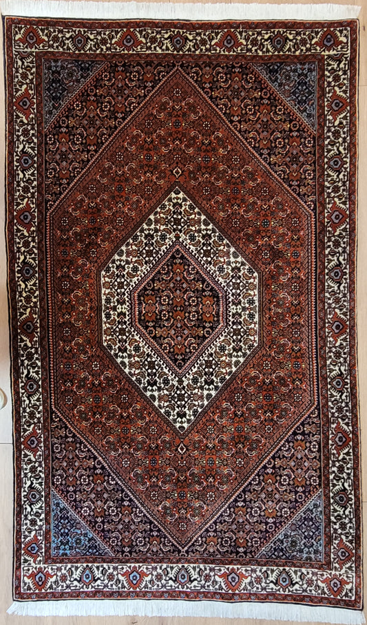 Bidjar Teppich Korkwolle feine Knüpfung Medaillon Design