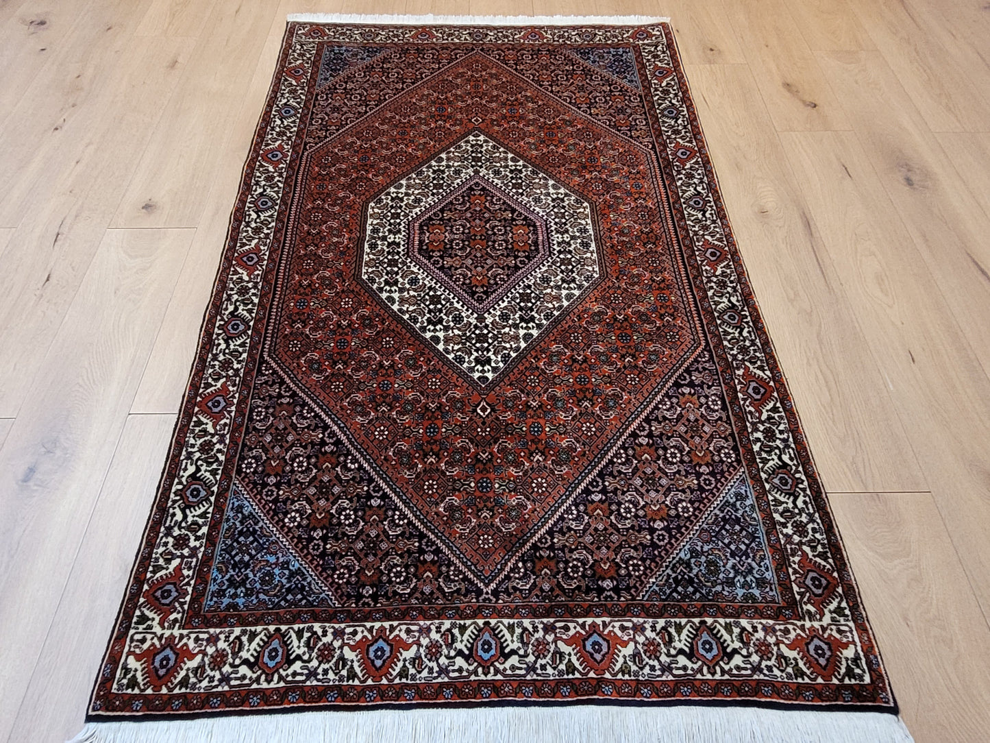 Bidjar Teppich Korkwolle feine Knüpfung Medaillon Design