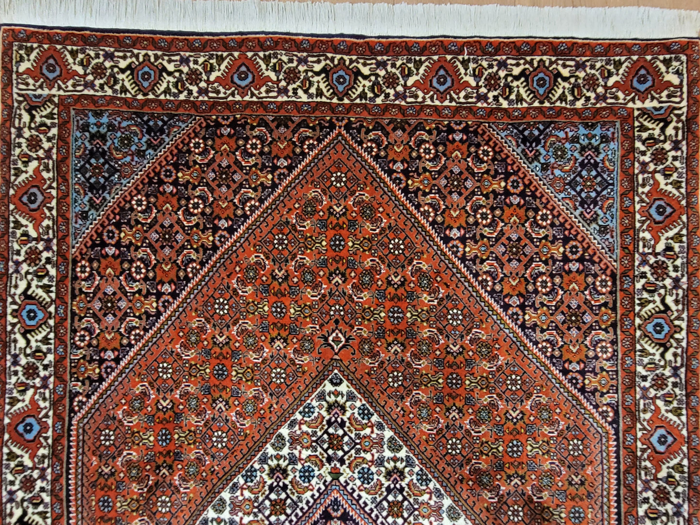 Bidjar Teppich Korkwolle feine Knüpfung Medaillon Design