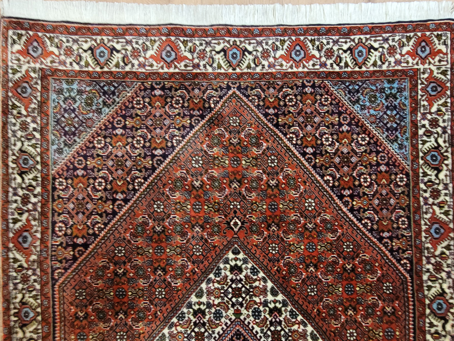 Bidjar Teppich Korkwolle feine Knüpfung Medaillon Design