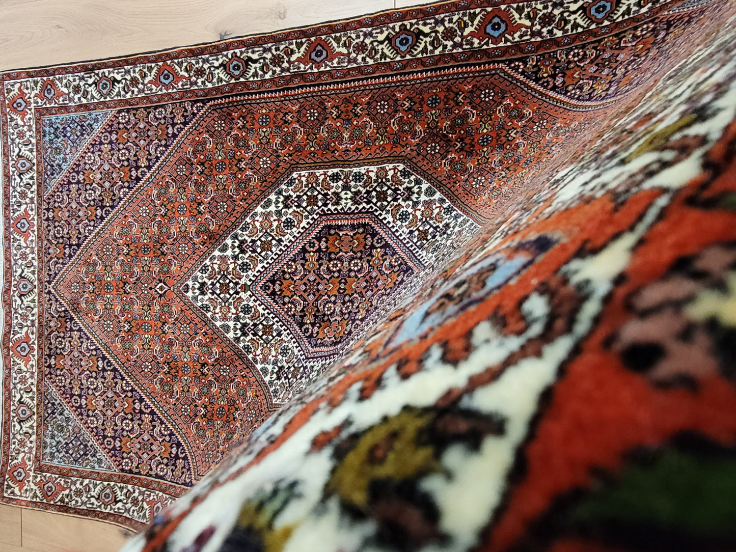 Bidjar Teppich Korkwolle feine Knüpfung Medaillon Design