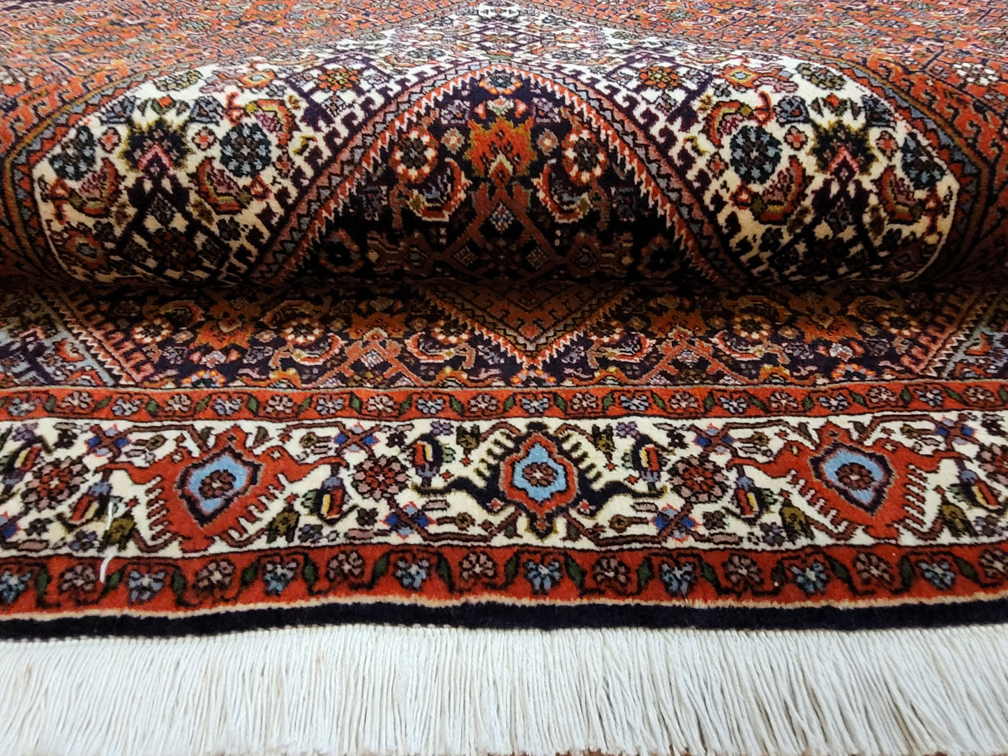 Bidjar Teppich Korkwolle feine Knüpfung Medaillon Design