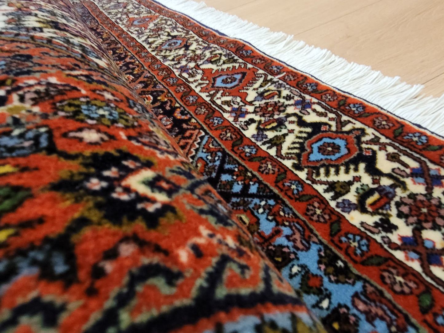 Bidjar Teppich Korkwolle feine Knüpfung Medaillon Design