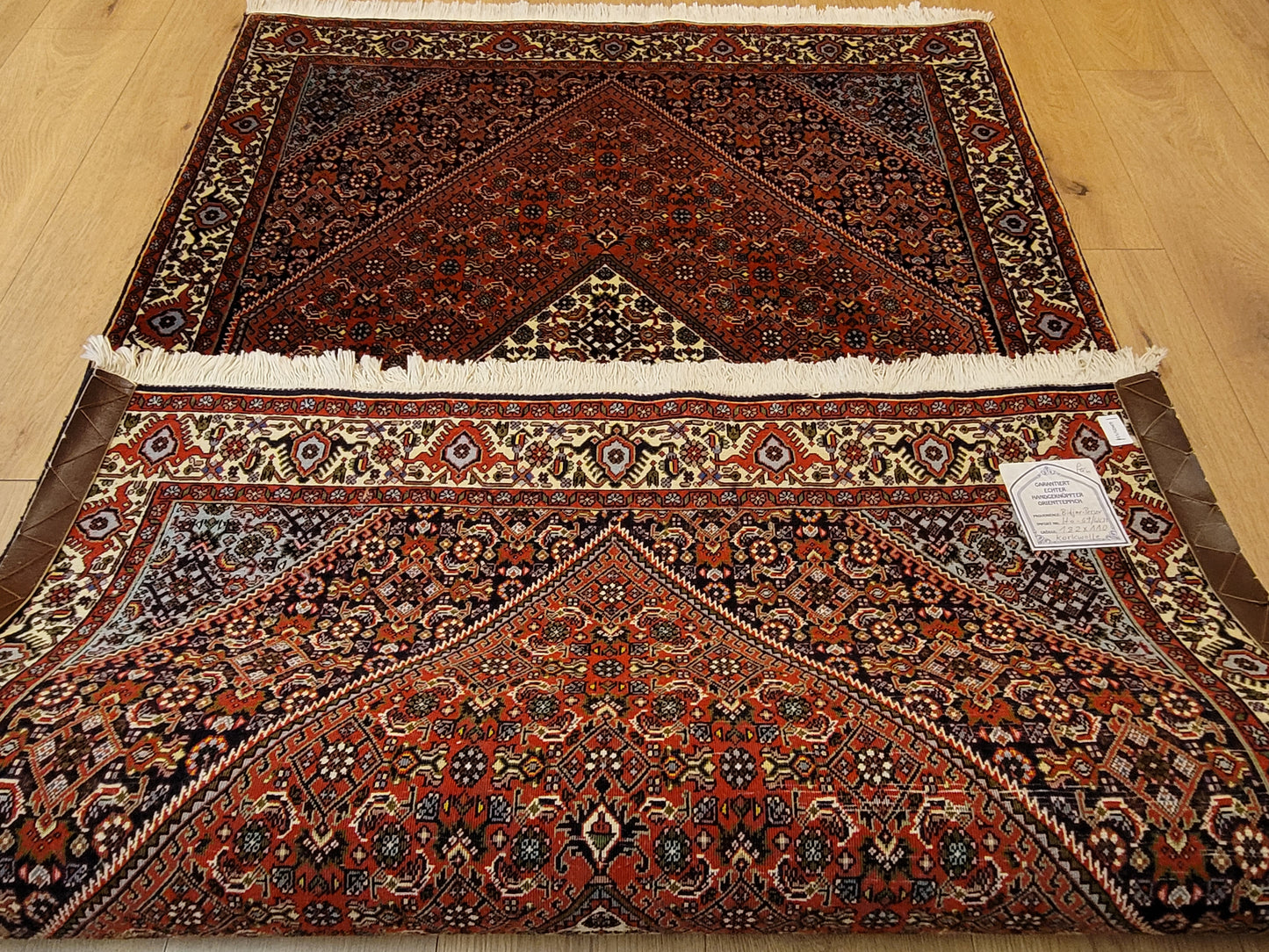 Bidjar Teppich Korkwolle feine Knüpfung Medaillon Design