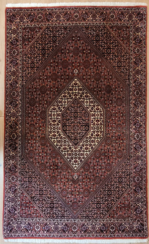 Bidjar Teppich Korkwolle feine Knüpfung Medaillon geometrisch