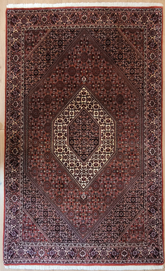 Bidjar Teppich Korkwolle feine Knüpfung Medaillon geometrisch